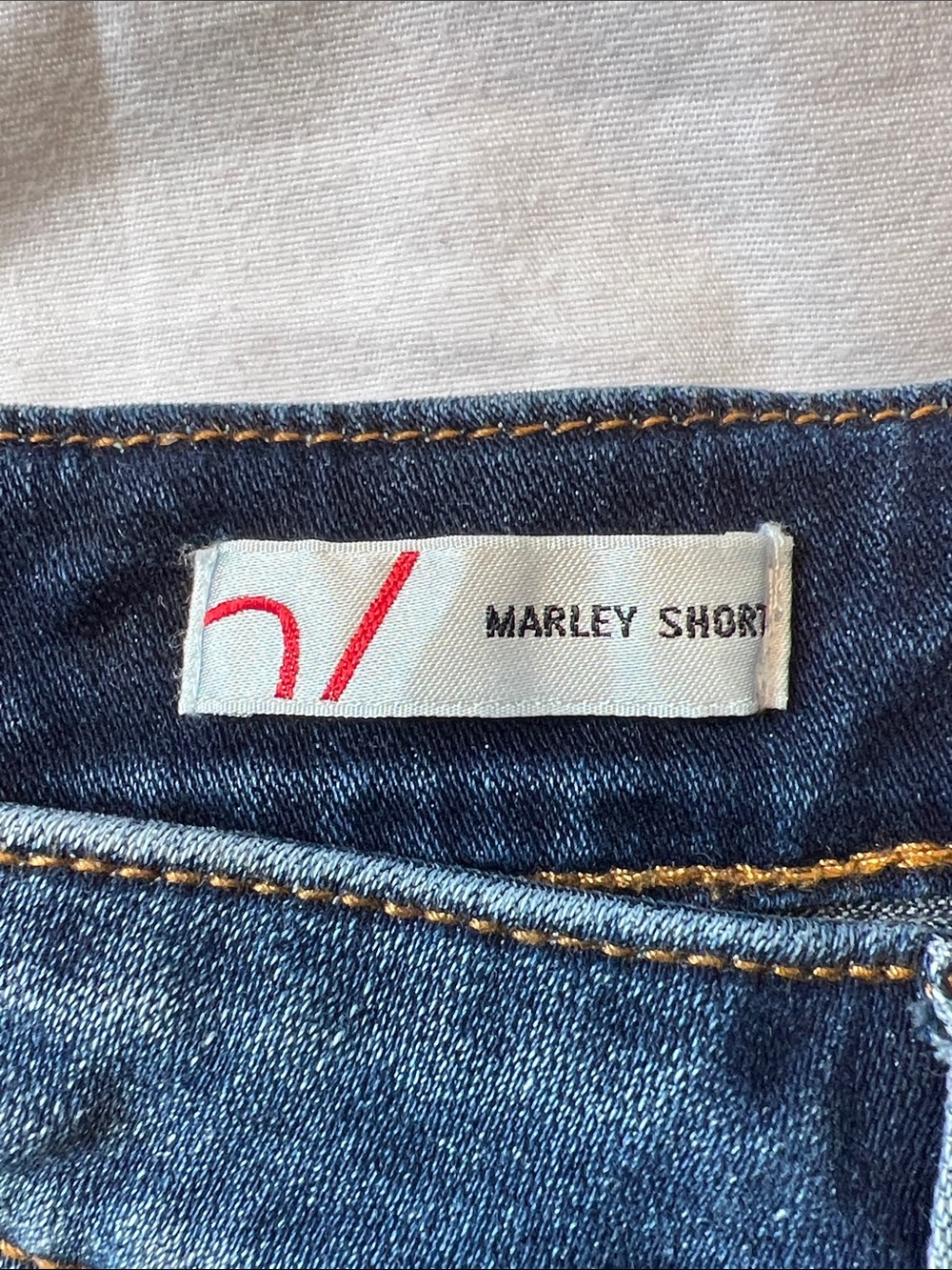 Vigoss Washed Blue Rolled-Cuff Denim Shorts - Picture 6 of 12